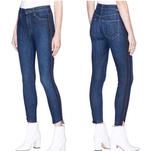 MOTHER Stunner Zip Ankle Jeans in Sweeping Racer, Size 27 - Picture 3 of 14